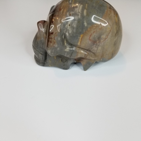💀 Polychrome Jasper Skull – Vitality, Earth Energy & Inner Strength - Picture 3 of 6